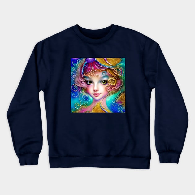 Little Mermaid Princess Crewneck Sweatshirt by AnnieDreams